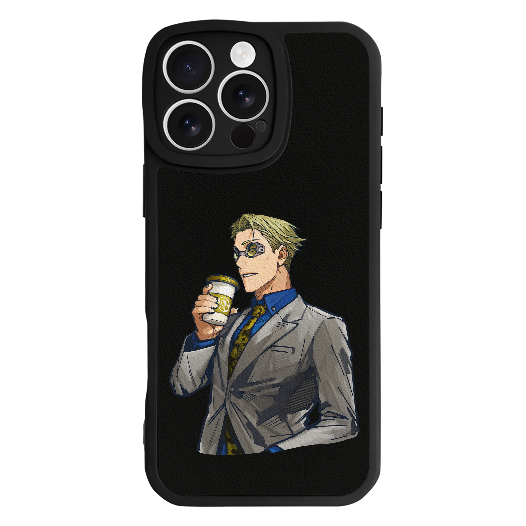 （画像用） 呪術廻戦 Jujutsu Kaisen 【iPhone 16シリーズ対応】シリコンスマホケース（レザー調） 材質：シリコン